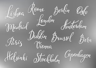 Europe başkentleri adları küme