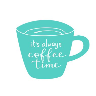 Kahve Kupası şeklindeki yazı alıntı