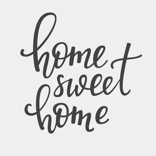 Home Sweet Home letras vectoriales — Vector de stock