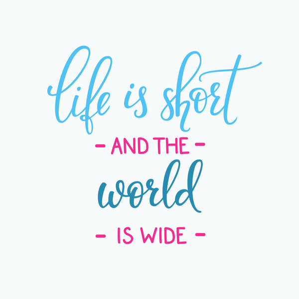 Стиль жизни в путешествии цитирует типографику
