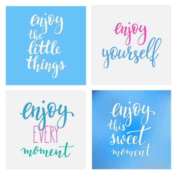 Lettering quotes motivation typography — Stock Vector