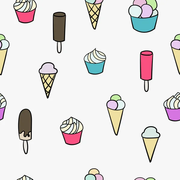 Ice Cream Shop promocja wzór reklamy — Wektor stockowy