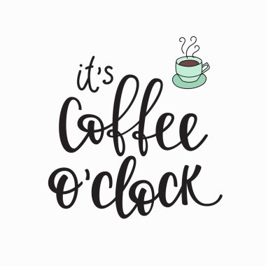 Kahve Kupası tipografi alıntı