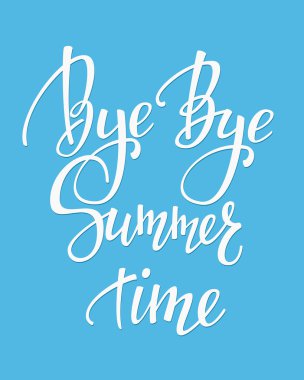 Hoşça kal Hoşça kal yaz zaman tipografi