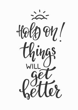 Motivasyonel tipografi üzerinde tutun