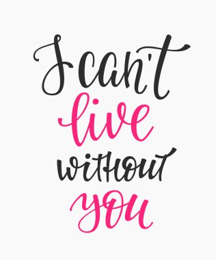 Romantik aşk yazı tipografi