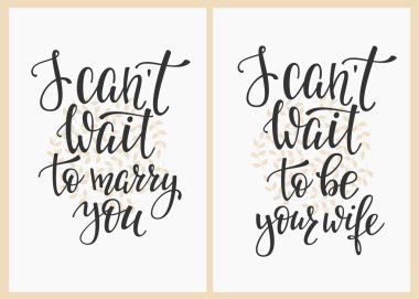 Wedding quote calligraphy  clipart