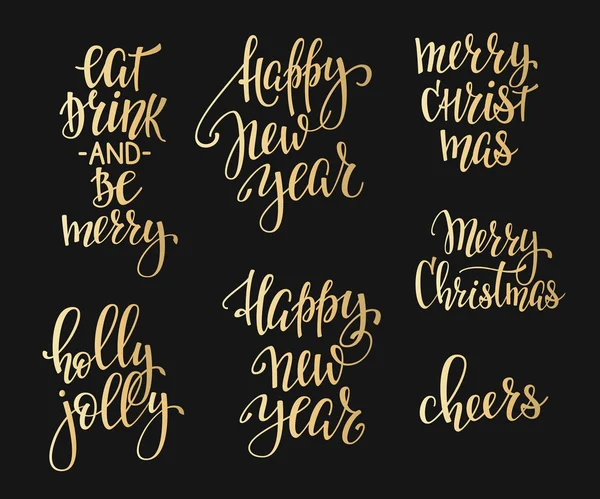 Ensemble de lettres de Noël — Image vectorielle