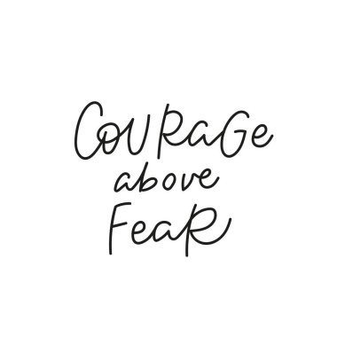 Cesaret fea tırnak işareti üzerinde