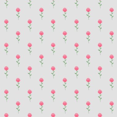 elle çizilmiş çiçek seamless modeli