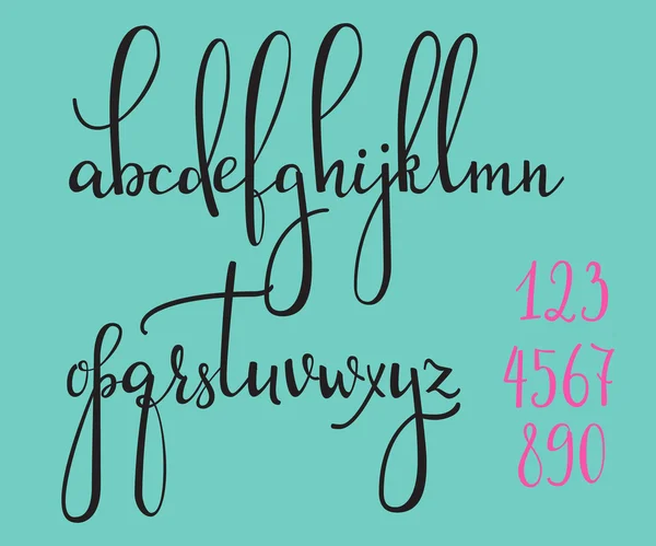 Caligrafia cursive font —  Vetores de Stock