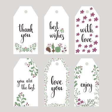 Vektör el hat tarzı mesajları yazılmış