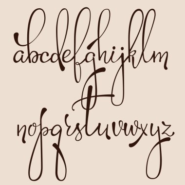 Hat cursive yazı tipi