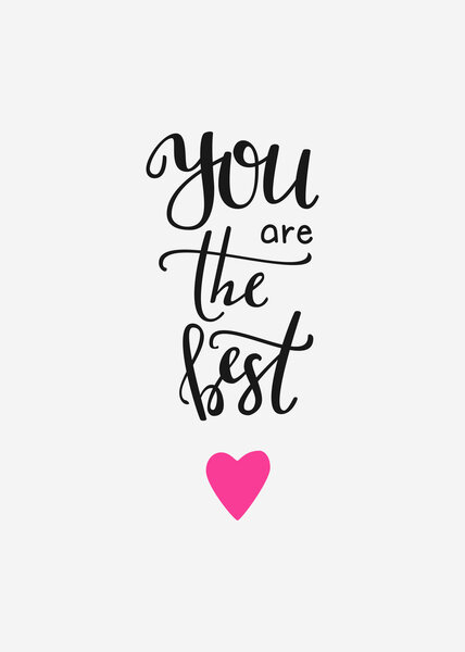 Romantic Valentines day simple lettering