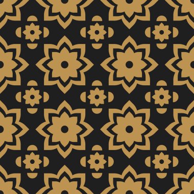 Arap çiçekli arabesk soyut, kusursuz desen