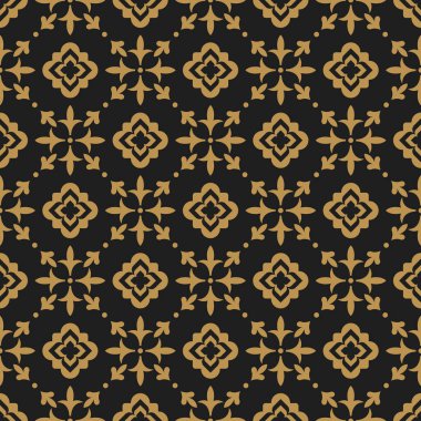 Doğulu çiçekli arabesk soyut, dikişsiz desen