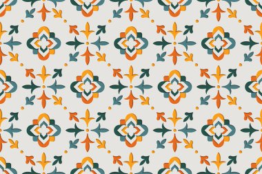 Doğulu süslemeli arabesk deseni. Doğu motifi kağıt biçimi arka plan çizimi