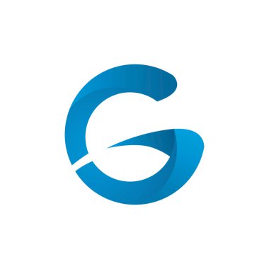 şık G harfi logo simgesi düz vektör konsepti grafiksel basit stil tasarımı