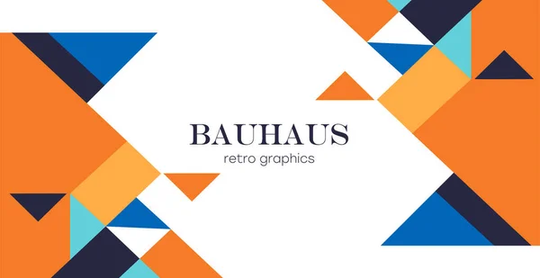 Abstrakt Geometrisk Bakgrund Bauhaus Minimalistisk Retro Affisch Grafik Vektor Illustration — Stock vektor