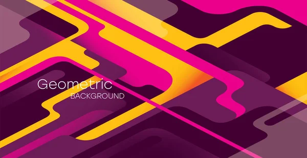 Fondo Geométrico Bauhaus Memphis Minimalista Ilustración Vectorial Gráfica Póster Retro — Vector de stock