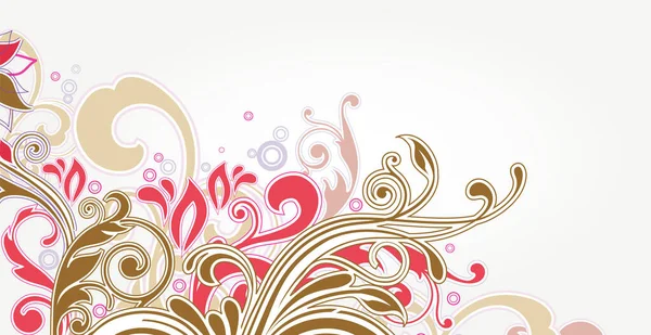Luxe Bloemen Batik Achtergrond Bloemen Decoratie Krullen Illustratie Handgetekende Paisley — Stockvector