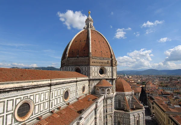 Saint Mary of the Flower dome, Florence landmark, viewed from Gi