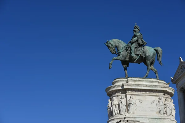 Vittorio Emanuele Ii, 1 král Itálie (s kopií prostor) — Stock fotografie