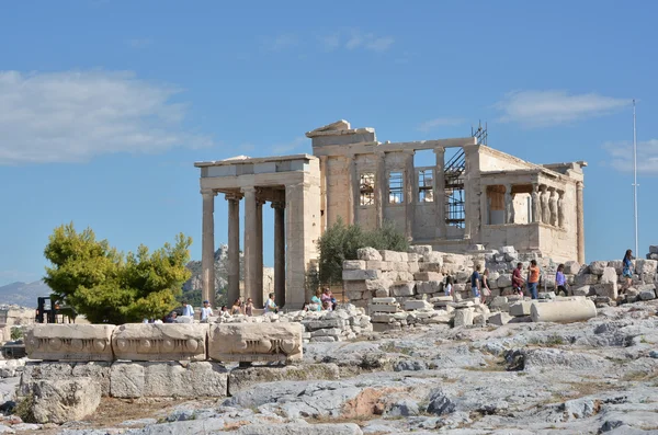 Erecteión sobre la Acrópolis de Atenas — Foto de Stock