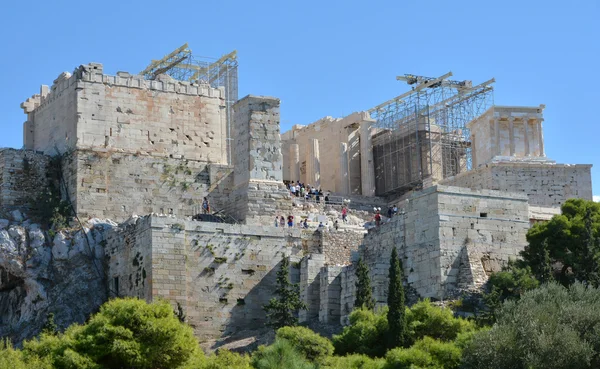La restauración de Propilea en Atenas — Foto de Stock