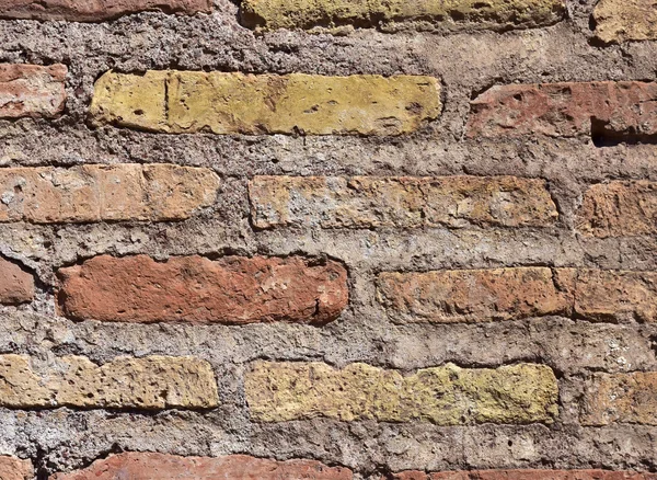 Forntida tegel vägg bakgrund — Stockfoto