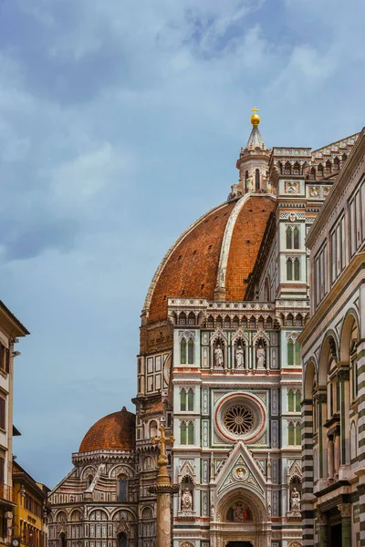 Florens Cathedral Mary Flower Och John Baptistery Underbara Medeltida Och — Stockfoto