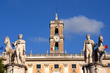 Capitoline Hill with dioskouri clipart