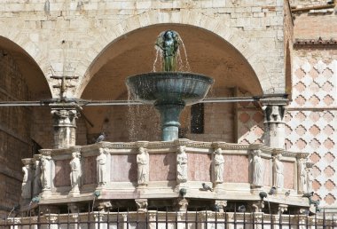 Fontana Grande in Piazza IV Novembre, Perugia clipart