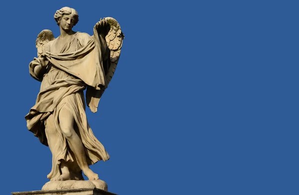 Ангел показує завісу Ісуса ( з пробілом копіювання ) — стокове фото