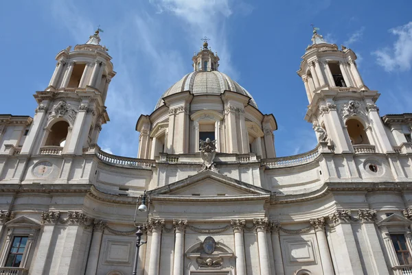 Santa Agnese en Agone en Piazza Navona Square, Roma — Foto de Stock