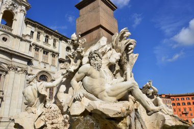 Dört Rivers, Bernini ünlü çeşme Roma