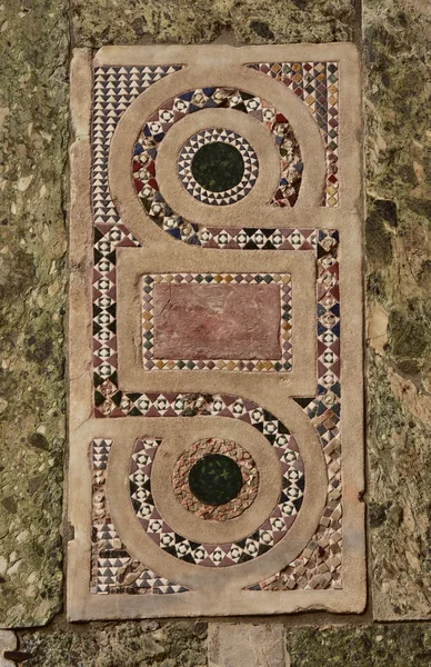 Ancient mosaic in byzantine style