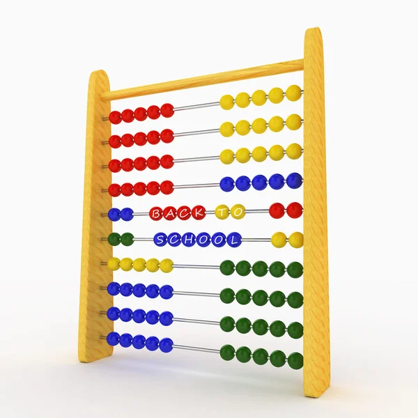 Back to School - 3d Abacus — Stock Photo, Image