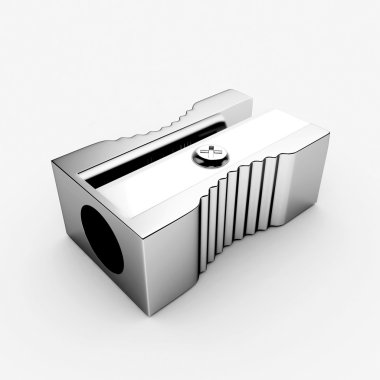 3D metal kalemtıraş - izole