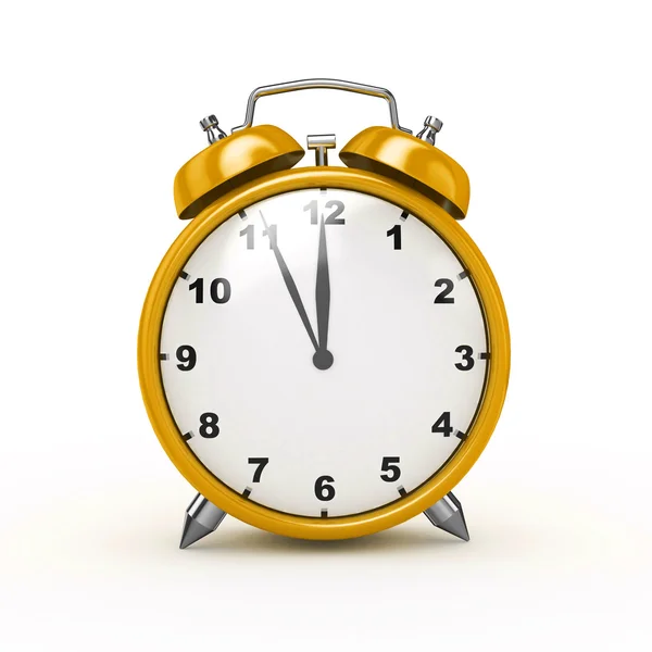 Ten o'clock. Oldfashioned alarm clock. 3d Stock Photo by ©maxxyustas