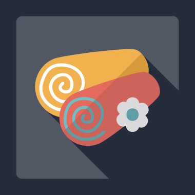 Gölge sauna havlu ile düz modern tasarım