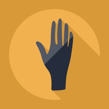 Gölge el simgesi Spa ile düz modern tasarım