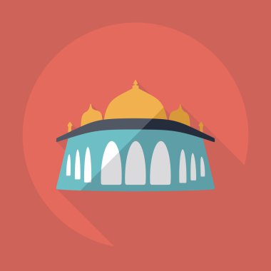 Gölge Humayuns Türbesi ile düz modern tasarım