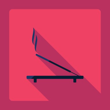 Gölge tütsü sopa ile düz modern tasarım