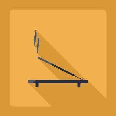 Gölge tütsü sopa ile düz modern tasarım