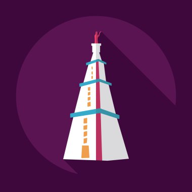 Gölge İskenderiye feneri ile düz modern tasarım