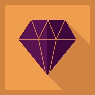 Gölge simgesi yuvaları ile düz modern tasarım