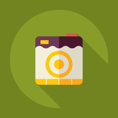 Gölge simgesi kamera ile düz modern tasarım