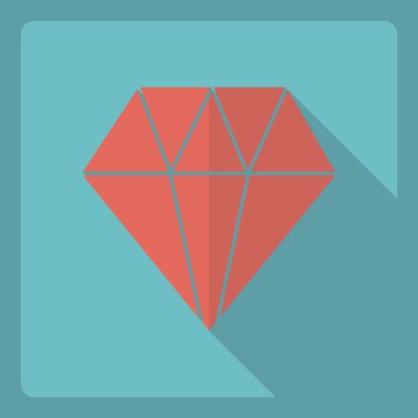 Gölge simgesi yuvaları ile düz modern tasarım