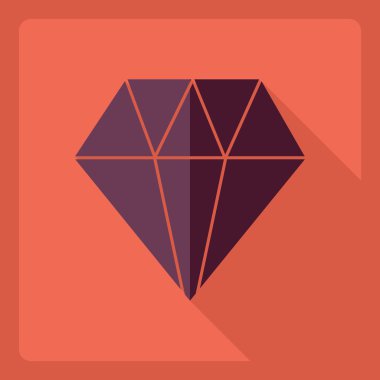 Gölge simgesi yuvaları ile düz modern tasarım